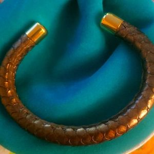 RUSTIC CUFF SNAKESKIN CUFF PYTHON